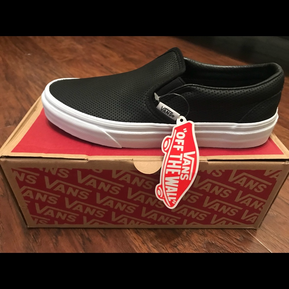 Vans Classic Slip-On Leather Black